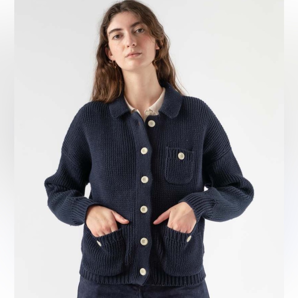 Alex Mill Work Sweater Jacket - Picture 2 of 6